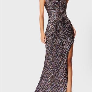 Chic One Shoulder Multicolor Dress